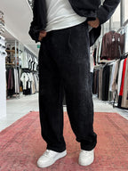 Black Velvet Baggy Pants TW-7004