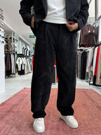 Black Velvet Baggy Pants TW-7004