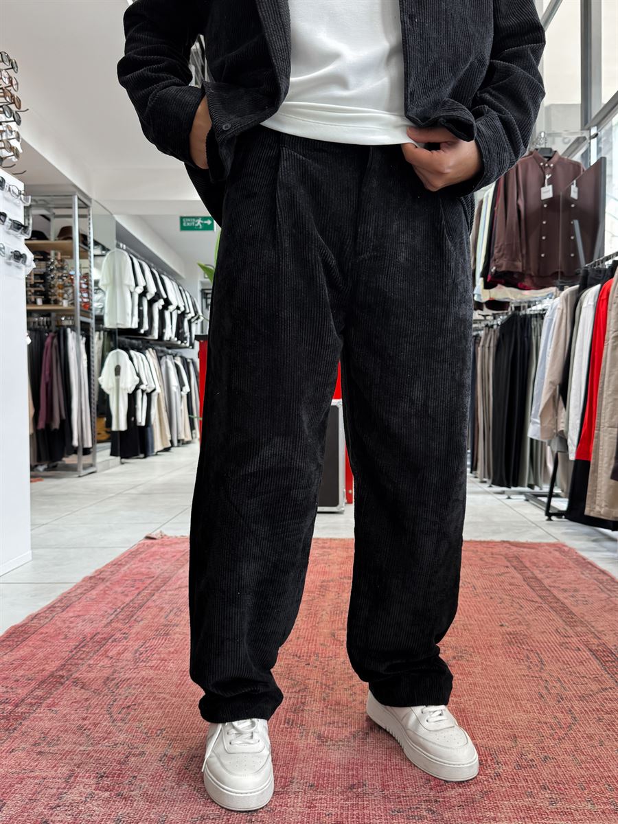 Black Velvet Baggy Pants TW-7004