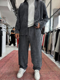 Smoked Velvet Baggy Pants TW-7004