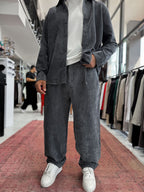 Smoked Velvet Baggy Pants TW-7004