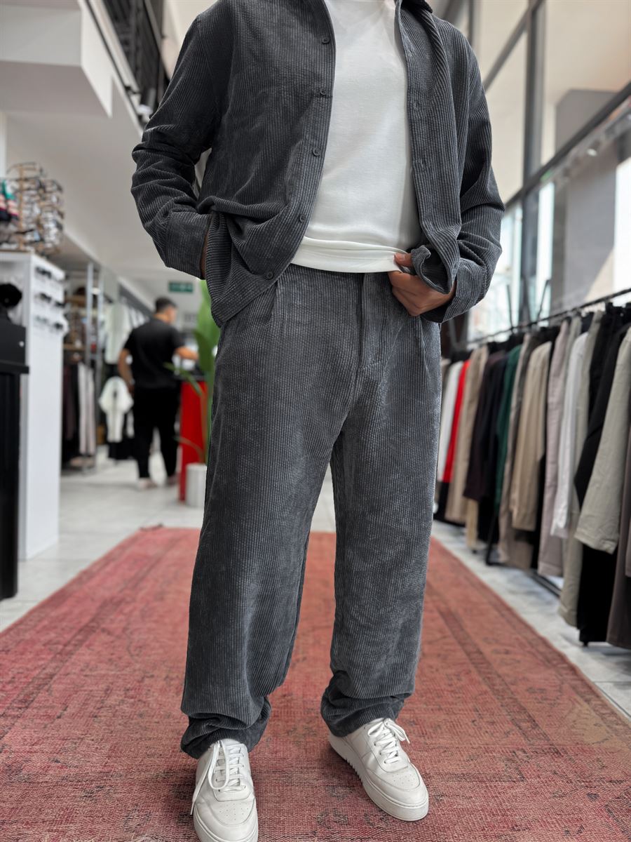 Smoked Velvet Baggy Pants TW-7004