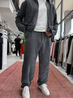 Smoked Velvet Baggy Pants TW-7004