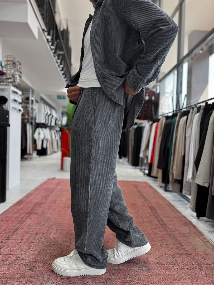 Smoked Velvet Baggy Pants TW-7004