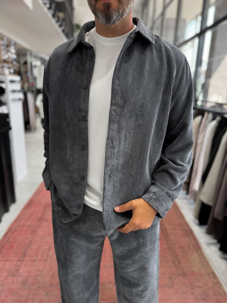 Smoked Velvet Basic Shirt TW-7002