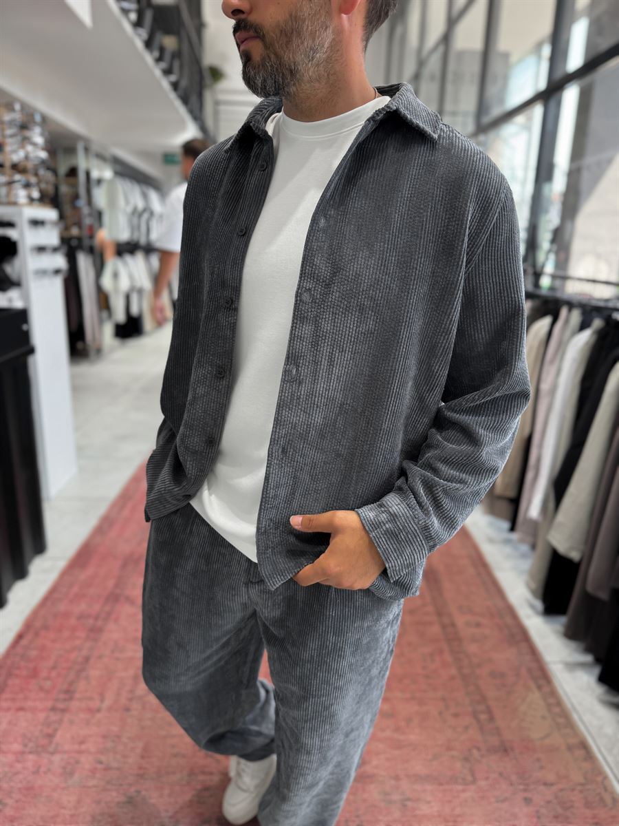 Smoked Velvet Basic Shirt TW-7002