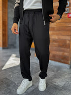 Black Regular Fit Trousers MRK-2810