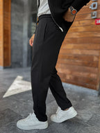Black Regular Fit Trousers MRK-2810