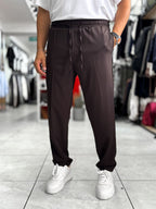 Brown Regular Fit Trousers MRK-2810