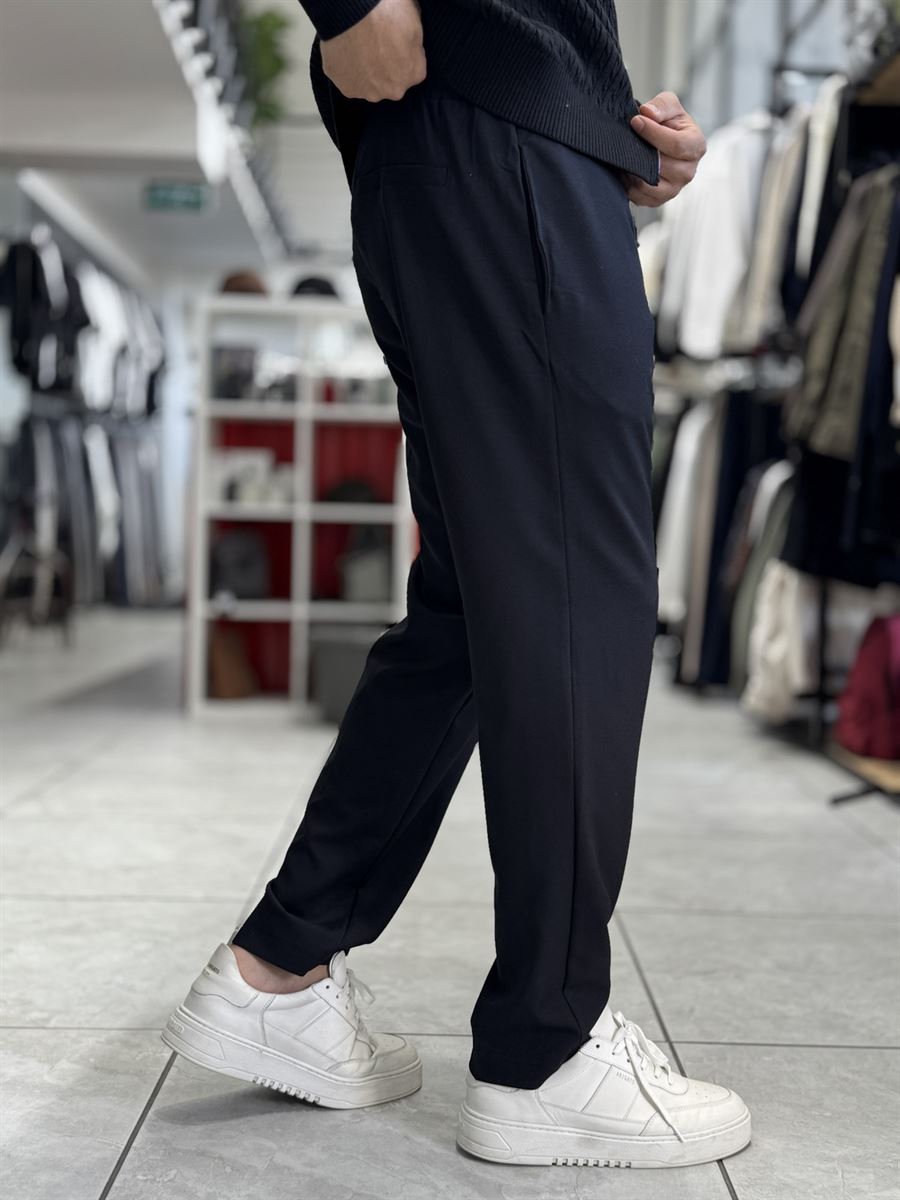 Navy Regular Fit Trousers MRK-2810