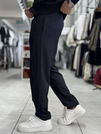 Navy Regular Fit Trousers MRK-2810