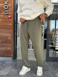 Khaki Modal Baggy Sweatpants MRK-2864
