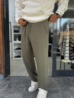 Khaki Modal Baggy Sweatpants MRK-2864