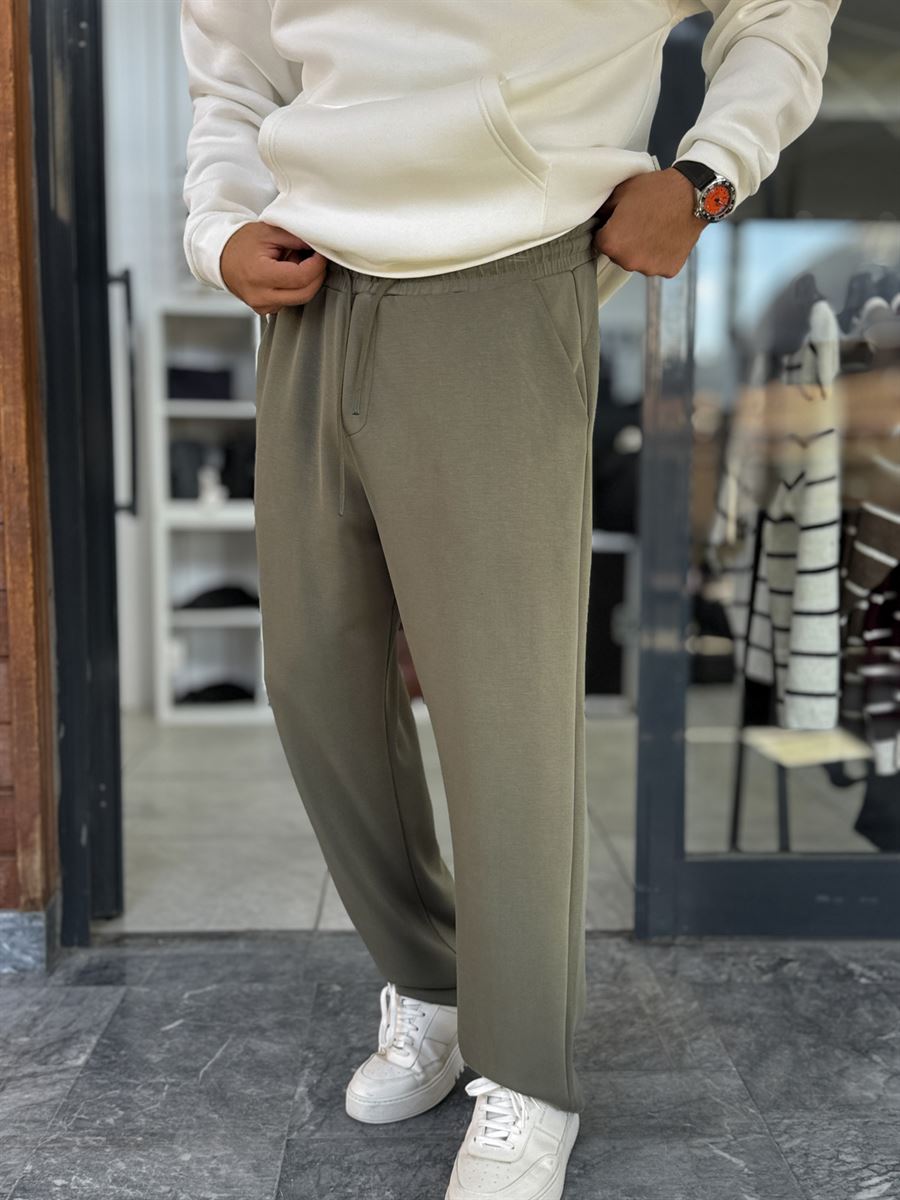 Khaki Modal Baggy Sweatpants MRK-2864