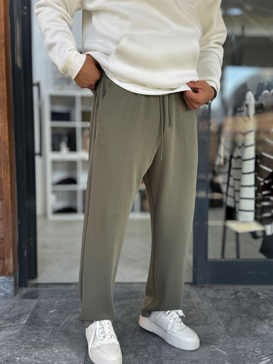 Khaki Modal Baggy Sweatpants MRK-2864