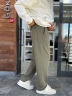 Khaki Modal Baggy Sweatpants MRK-2864