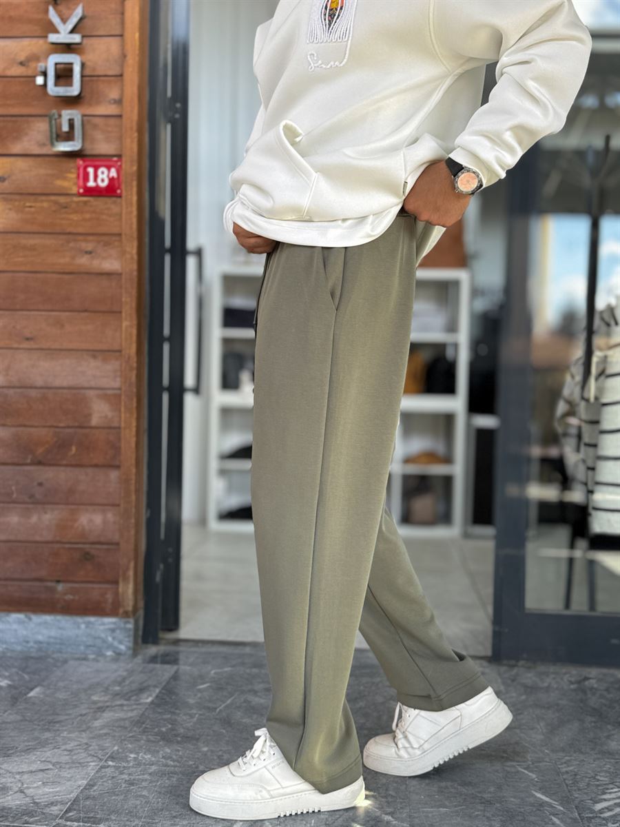 Khaki Modal Baggy Sweatpants MRK-2864