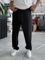 Black Modal Baggy Sweatpants MRK-2864