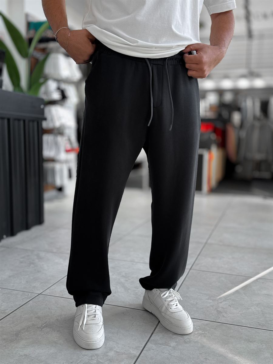 Black Modal Baggy Sweatpants MRK-2864