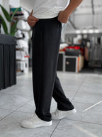 Black Modal Baggy Sweatpants MRK-2864
