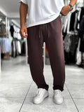 Brown Modal Baggy Sweatpants MRK-2864