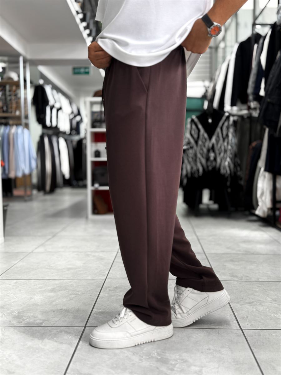 Brown Modal Baggy Sweatpants MRK-2864