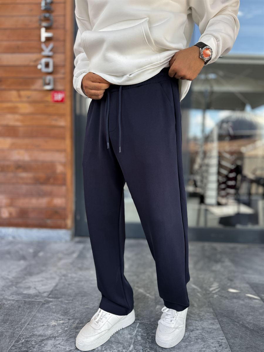 Navy Modal Baggy Sweatpants MRK-2864