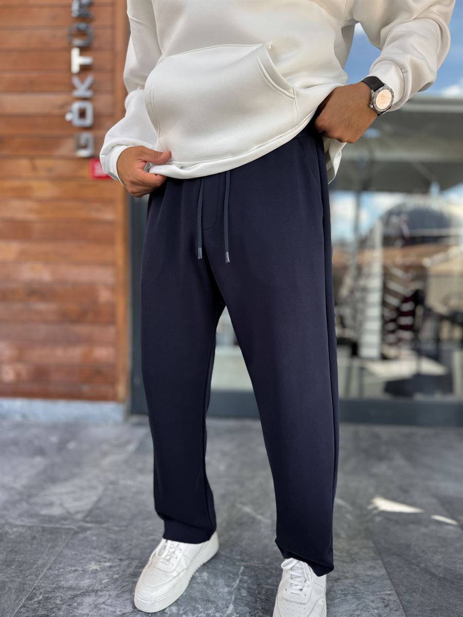 Navy Modal Baggy Sweatpants MRK-2864