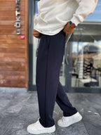 Navy Modal Baggy Sweatpants MRK-2864