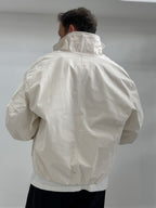 Beige Zip-Up Oversized Jacket TW-7037