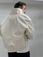Beige Zip-Up Oversized Jacket TW-7037
