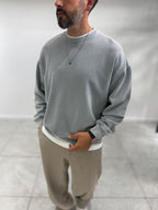 Gray Basic Washed Oversized Sweatshirt TW-7088