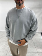 Gray Basic Washed Oversized Sweatshirt TW-7088