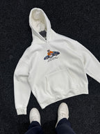 White Cool Bear Hooded Sweatshirt TW-7082