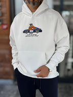 White Cool Bear Hooded Sweatshirt TW-7082