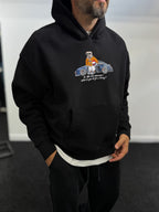 Black Cool Bear Hooded Sweatshirt TW-7082