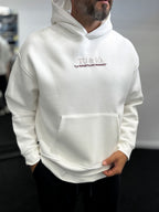White Snake Printed Hooded Sweatshirt TW-7044