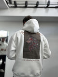 White Wolf Embroidered Hooded Sweatshirt SW-5208