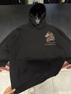 Black Wolf Embroidered Hooded Sweatshirt SW-5208