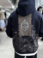 Navy Holographic Hooded Sweatshirt SW-5261