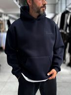 Navy Holographic Hooded Sweatshirt SW-5261