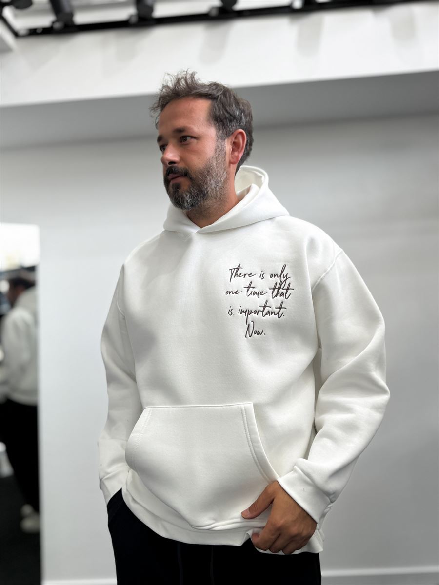 White Parrot Hooded Sweatshirt SW-5264