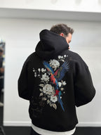 Black Parrot Hooded Sweatshirt SW-5264