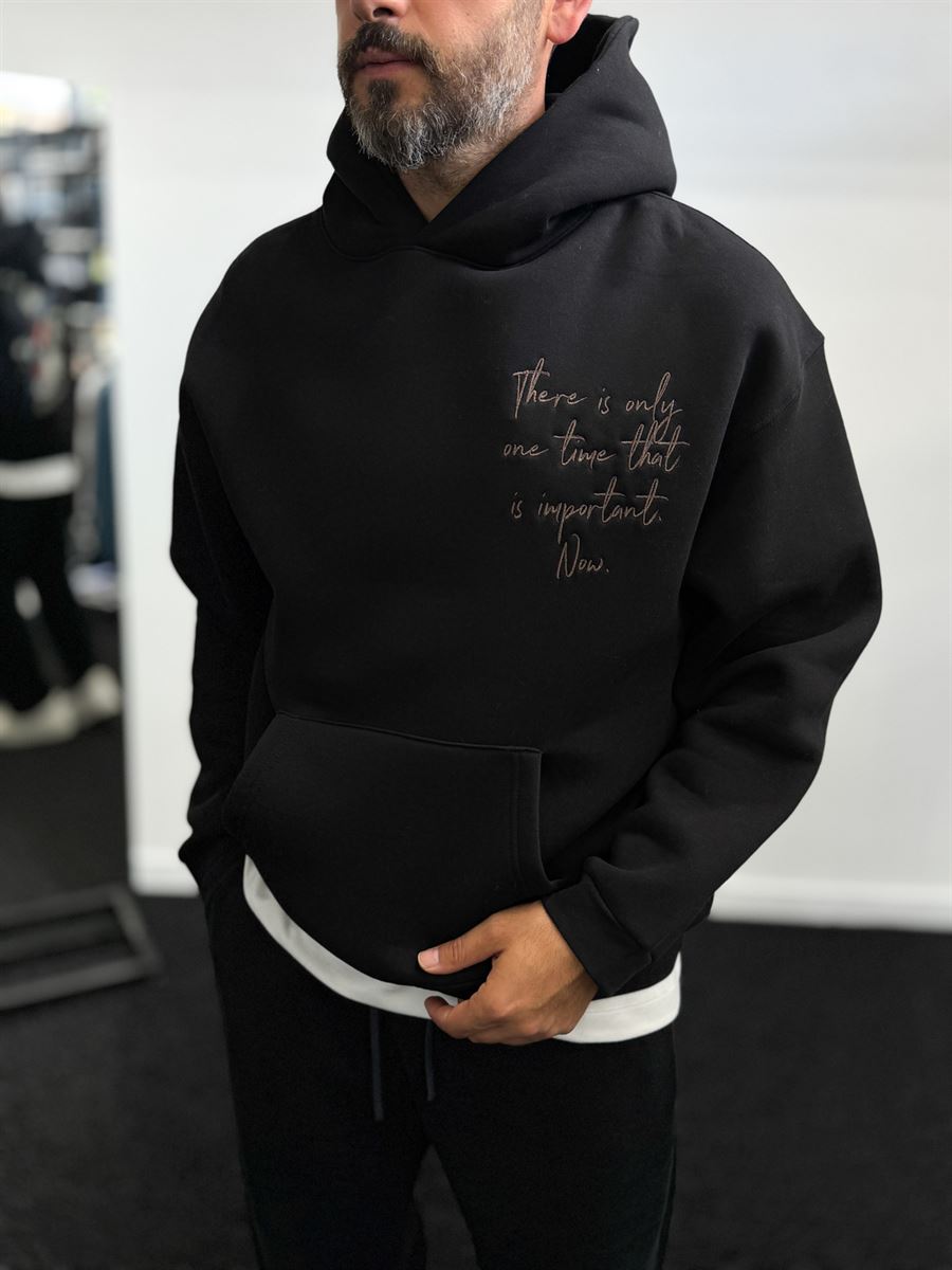 Black Parrot Hooded Sweatshirt SW-5264