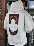 White Carpet Patch Hooded Sweatshirt SW-5272