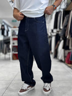 Navy Skater Fit Basic Jeans WE-3344/3432
