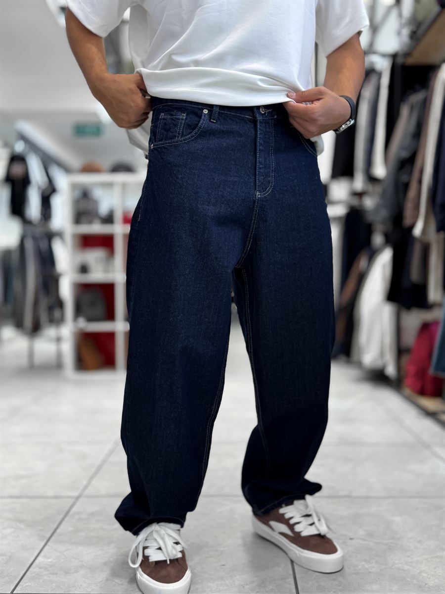 Navy Skater Fit Basic Jeans WE-3344/3432