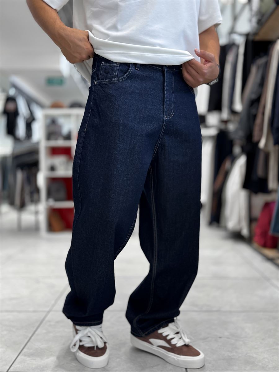 Navy Skater Fit Basic Jeans WE-3344/3432
