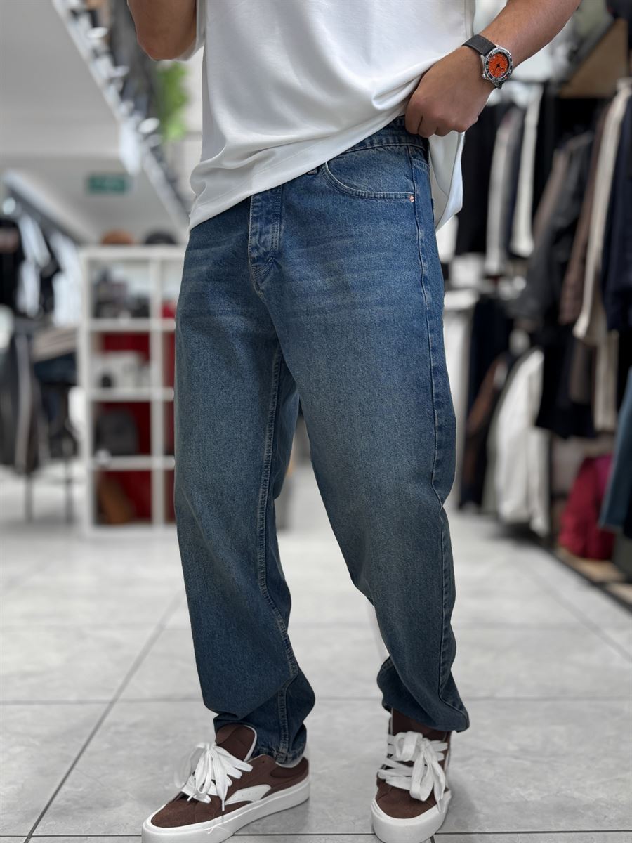 Blue Washed Baggy Jeans WE-3315/3339/3393