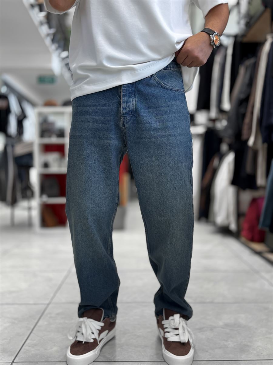 Blue Washed Baggy Jeans WE-3315/3339/3393